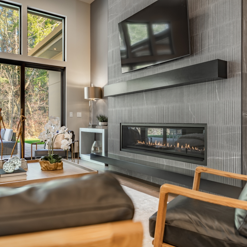 Fireplace design and installation near me in Elmhurst, Oak Brook, Hinsdale.